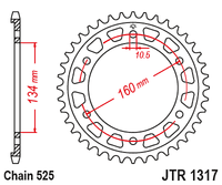 Sprockets Rear (1317 - 43T) - JT

