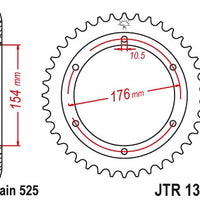 Sprockets Rear (1346 - 44T) - JT