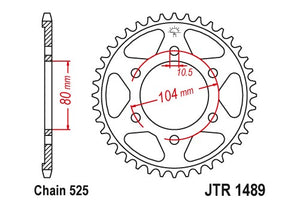Sprockets Rear (1489 - 46T) - JT