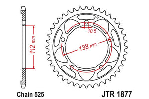 Sprockets Rear (1877 - 41T) - JT