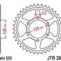 Sprockets Rear (2014 - 42T) - JT