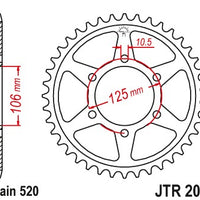 Sprockets Rear (2020 - 41T) - JT