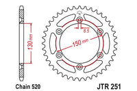 Sprockets Rear (JTR251- 50T) - JT
