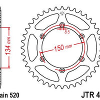 Sprockets Rear (JTR460- 50T) - JT