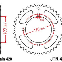 Sprockets Rear (JTR461- 51T) - JT