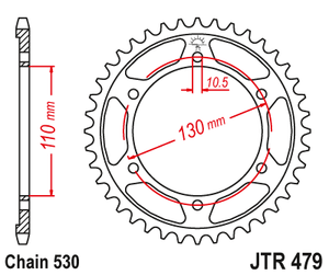 Sprockets Rear (479 - 45T) - JT