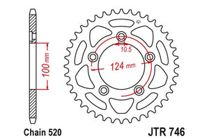 Sprockets Rear (746 - 46T) - JT