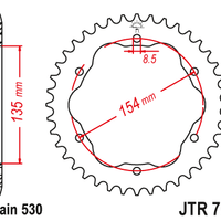 Sprockets Rear (763 - 40T) - JT