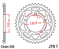 Sprockets Rear (7 - 45T) - JT
