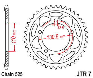 Sprockets Rear (7 - 45T) - JT