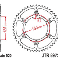 Sprockets Rear (897 - 41T) - JT