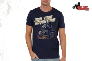 Adventure T-Shirts printed -BLUE