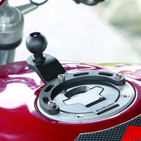 RAM Base - Small Gas Tank Base with 1" Ball for Motorcycles.
