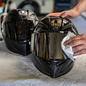 Helmet Maintenance:- Visor and Helmet Cleaner (Pouches)