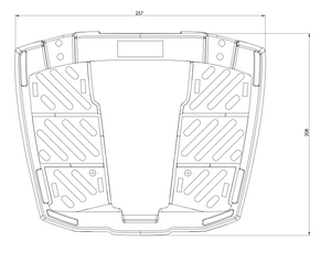 Universal Topcase carrier - Easy Rack (MOVABLE Hinge).