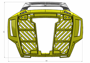 Universal Topcase Carrier - Alu Rack (FIXED HINGE).